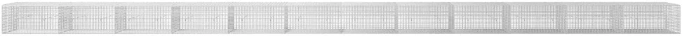 Gabionas su 3,5 mm viela ir 5x2,5 cm tinkleliu 1200x30x50 cm