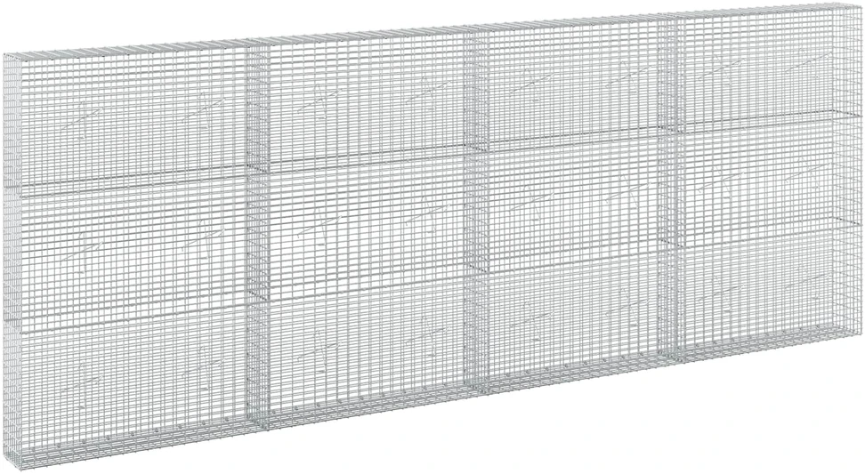Gabionas su 3,5 mm viela ir 5x2,5 cm tinkleliu 400x20x150 cm