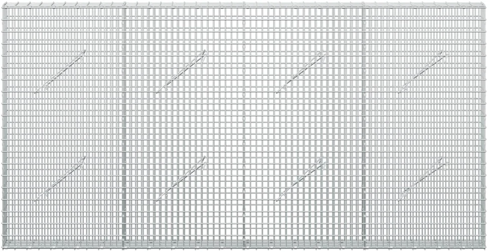 Gabionas su 3,5 mm viela ir 5x2,5 cm tinkleliu 200x10x100 cm