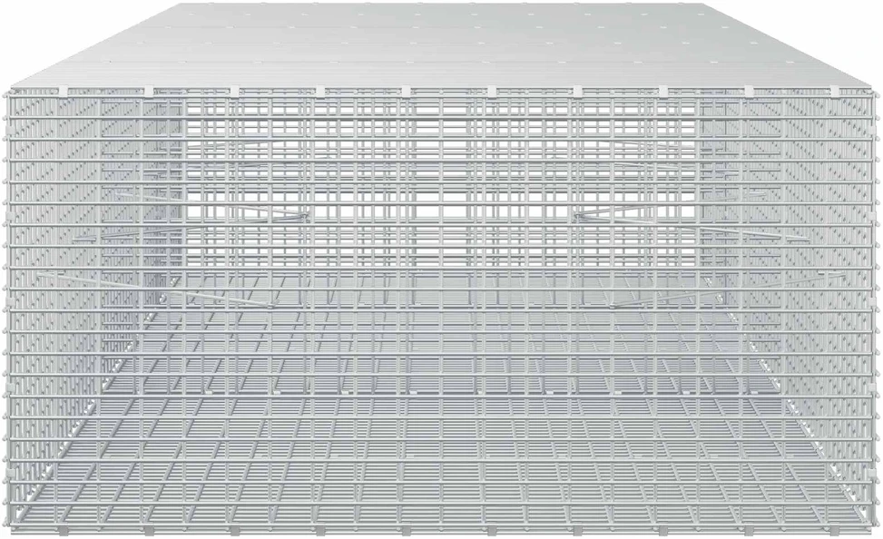 Gabionas su 3,5 mm viela ir 5x2,5 cm tinkleliu 250x100x50 cm