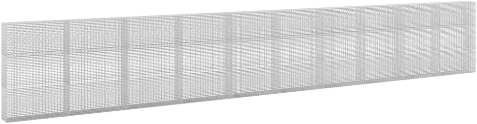 Gabionas su 3,5 mm viela ir 5x2,5 cm tinkleliu 1000x30x150 cm