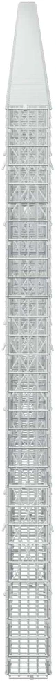 Gabionas su 3,5 mm viela ir 5x2,5 cm tinkleliu 1200x10x150 cm