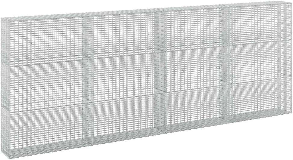 Gabionas su 3,5 mm viela ir 5x2,5 cm tinkleliu 400x30x150 cm
