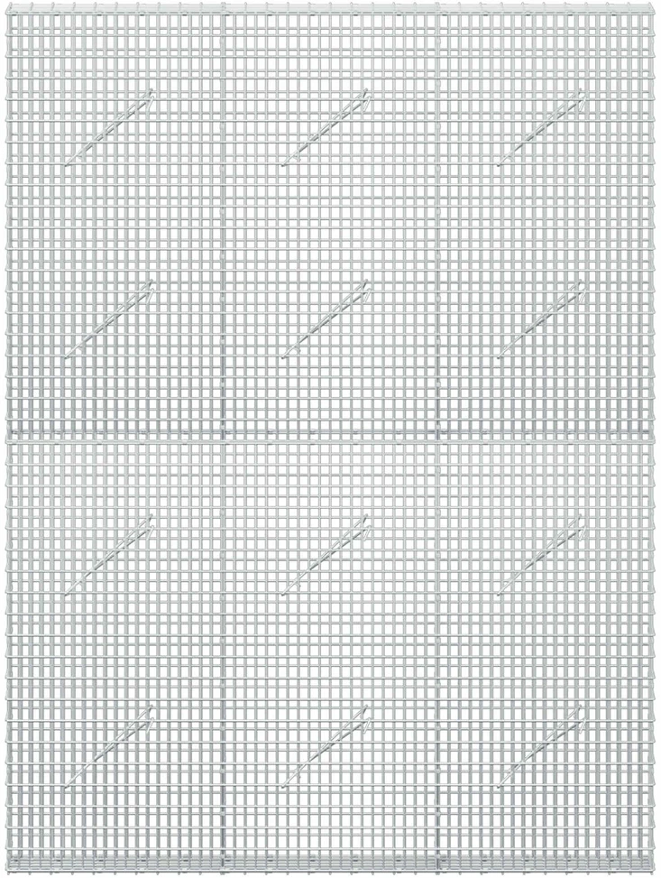 Gabionas su 3,5 mm viela ir 5x2,5 cm tinkleliu 150x10x200 cm