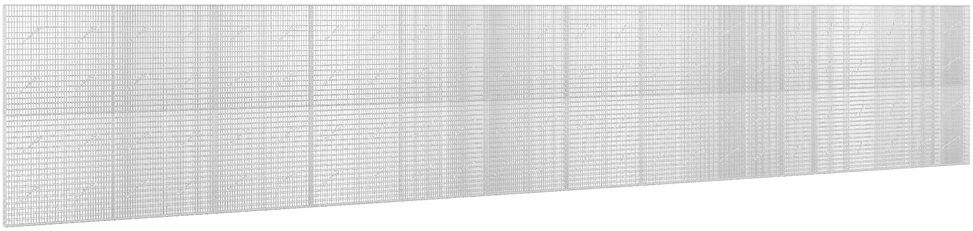 Gabionas su 3,5 mm viela ir 5x2,5 cm tinkleliu 1200x10x200 cm