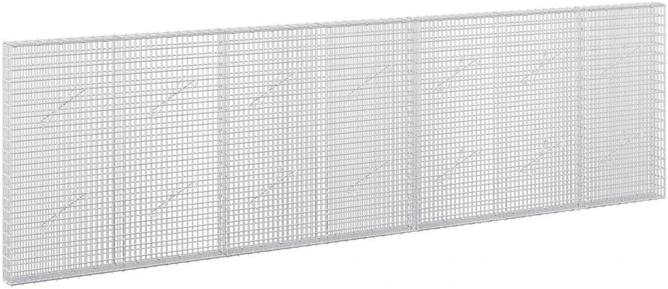 Gabionas su 3,5 mm viela ir 5x2,5 cm tinkleliu 350x10x100 cm