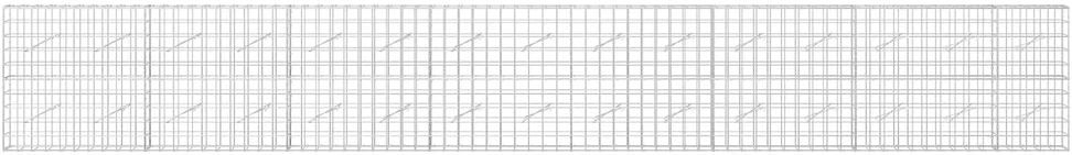 Gabionas su 5 mm viela ir 10x10 cm tinkleliu 750x10x100 cm
