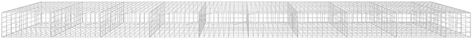 Gabionas su 5 mm viela ir 10x10 cm tinkleliu 950x100x50 cm