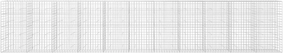 Gabionas su 5 mm viela ir 10x10 cm tinkleliu 1100x30x200 cm