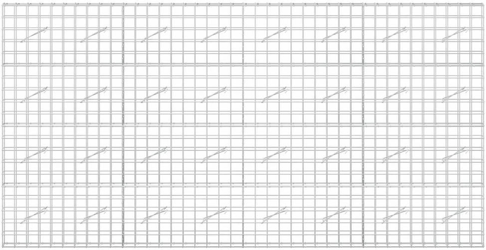 Gabionas su 5 mm viela ir 10x10 cm tinkleliu 400x10x200 cm