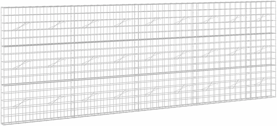 Gabionas su 5 mm viela ir 10x10 cm tinkleliu 450x10x150 cm