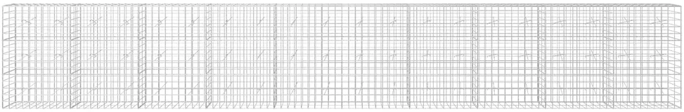 Gabionas su 5 mm viela ir 10x10 cm tinkleliu 1000x20x150 cm
