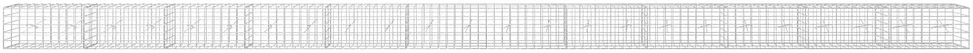 Gabionas su 5 mm viela ir 10x10 cm tinkleliu 1200x20x50 cm