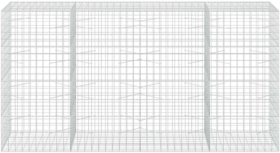 Gabionas su 5 mm viela ir 10x10 cm tinkleliu 400x100x200 cm