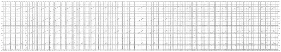 Gabionas su 5 mm viela ir 10x10 cm tinkleliu 1150x10x200 cm