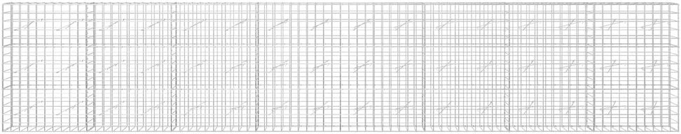 Gabionas su 5 mm viela ir 10x10 cm tinkleliu 800x10x150 cm