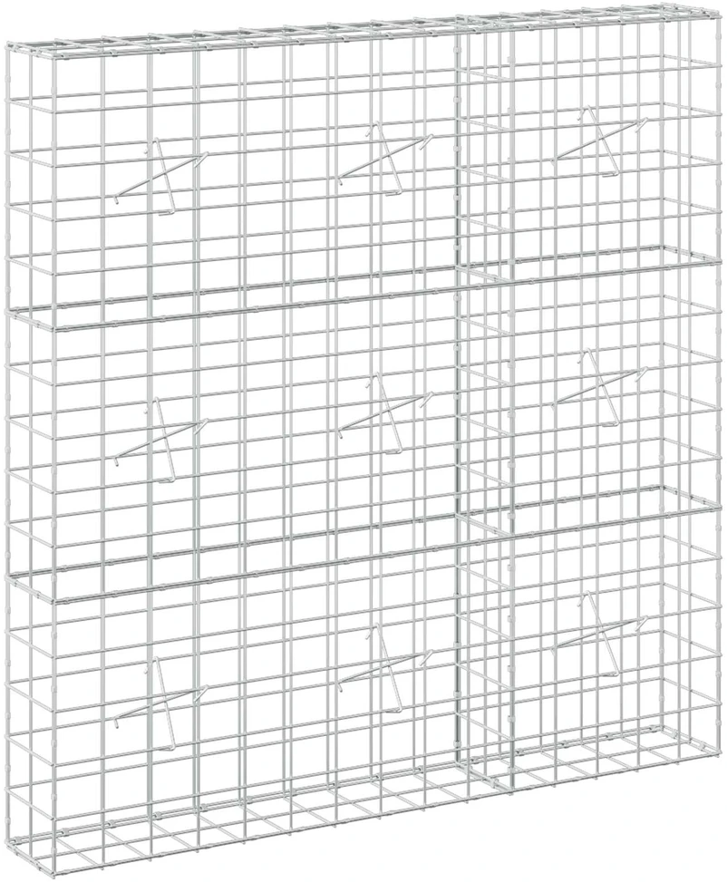 Gabionas su 5 mm viela ir 10x10 cm tinkleliu 150x20x150 cm
