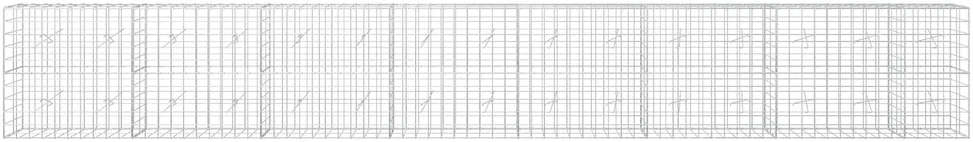 Gabionas su 5 mm viela ir 10x10 cm tinkleliu 750x20x100 cm
