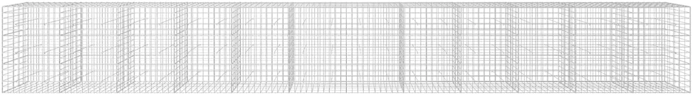 Gabionas su 5 mm viela ir 10x10 cm tinkleliu 1200x50x150 cm
