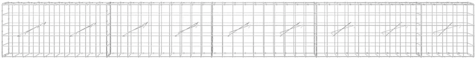 Gabionas su 5 mm viela ir 10x10 cm tinkleliu 450x10x50 cm