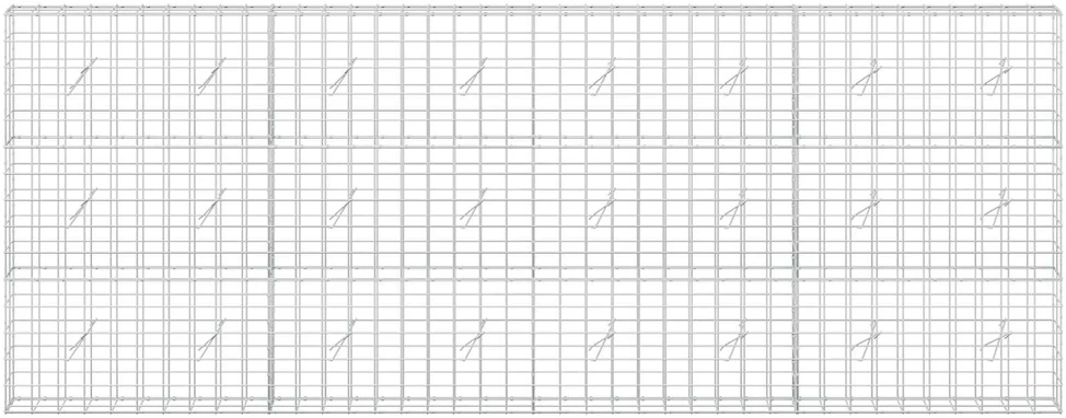 Gabionas su 5 mm viela ir 10x10 cm tinkleliu 400x20x150 cm