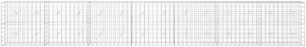 Gabionas su 5 mm viela ir 10x10 cm tinkleliu 700x20x100 cm
