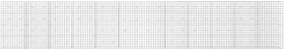 Gabionas su 5 mm viela ir 10x10 cm tinkleliu 1200x20x200 cm