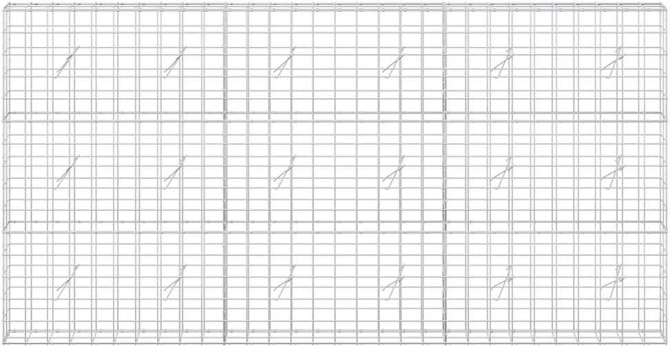 Gabionas su 5 mm viela ir 10x10 cm tinkleliu 300x20x150 cm