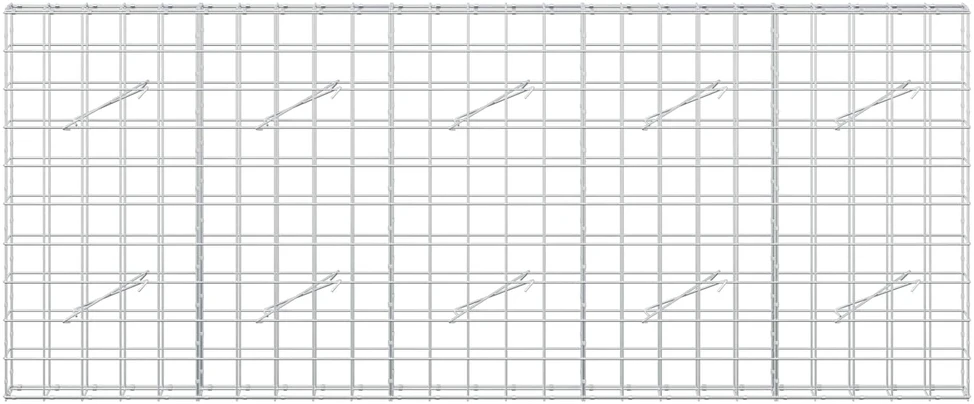 Gabionas su 5 mm viela ir 10x10 cm tinkleliu 250x10x100 cm