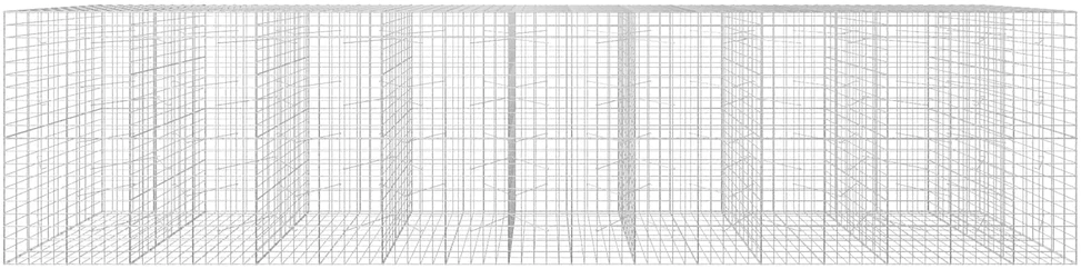 Gabionas su 5 mm viela ir 10x10 cm tinkleliu 850x100x200 cm