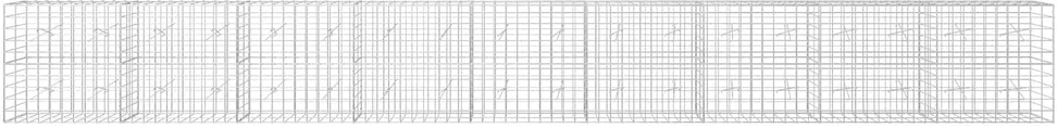 Gabionas su 5 mm viela ir 10x10 cm tinkleliu 900x20x100 cm