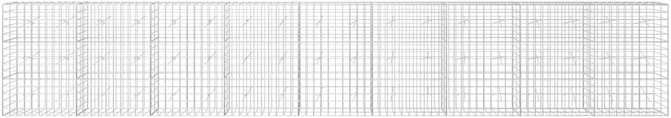 Gabionas su 5 mm viela ir 10x10 cm tinkleliu 900x20x150 cm