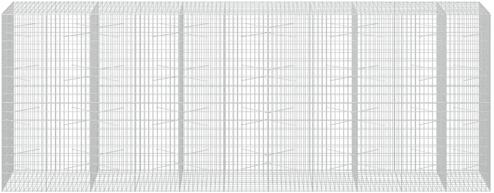Gabionas su 5 mm Viela ir 5x10 cm Tinkleliu 550x100x200 cm