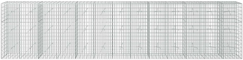 Gabionas su 5 mm viela ir 5x10 cm tinkleliu 650x20x150 cm
