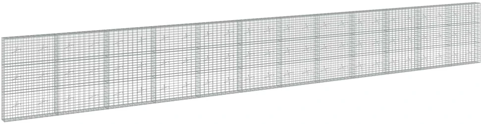 Gabionas su 5 mm Viela ir 5x10 cm Tinkleliu 1200x20x150 cm