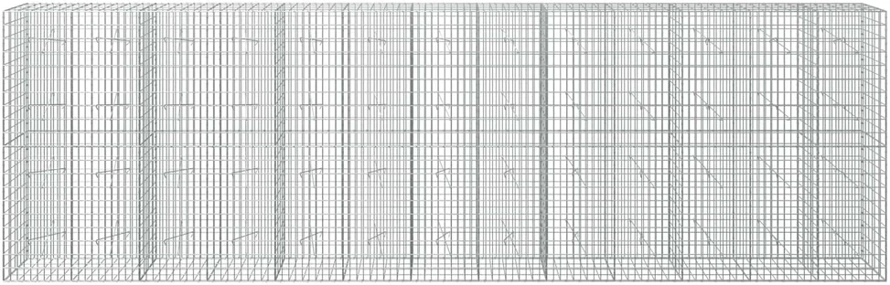 Gabionas su 5 mm Viela ir 5x10 cm Tinkleliu 650x20x200 cm