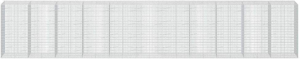Gabionas su 5 mm Viela ir 5x10 cm Tinkleliu 1100x100x200 cm