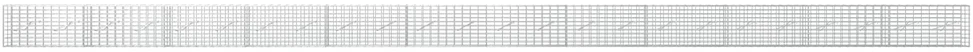 Gabionas su 5 mm Viela ir 5x10 cm Tinkleliu 1200x10x50 cm
