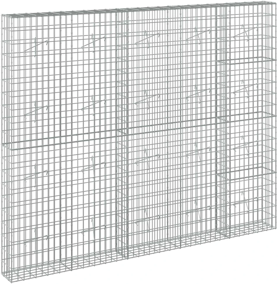 Gabionas su 5 mm viela ir 5x10 cm tinkleliu 250x20x200 cm