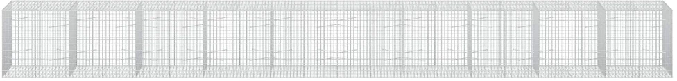 Gabionas su 5 mm Viela ir 5x10 cm Tinkleliu 1000x100x100 cm