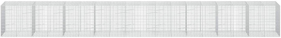 Gabionas su 5 mm viela ir 5x10 cm tinkleliu 900x100x100 cm