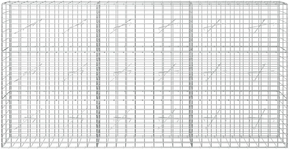 Gabionas su 5 mm Viela ir 5x10 cm Tinkleliu 300x10x150 cm
