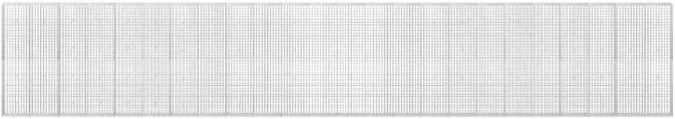 Gabionas su 5 mm Viela ir 5x10 cm Tinkleliu 1200x30x200 cm