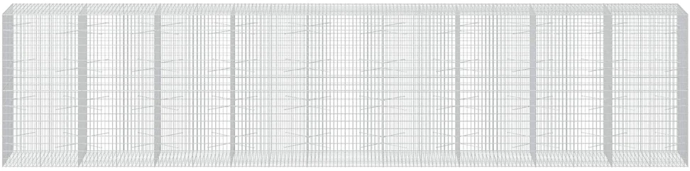 Gabionas su 5 mm Viela ir 5x10 cm Tinkleliu 900x100x200 cm