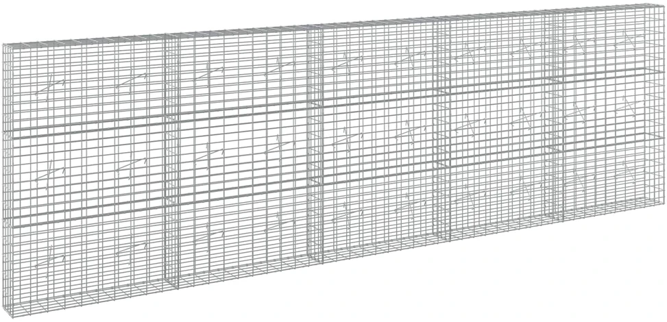 Gabionas su 5 mm Viela ir 5x10 cm Tinkleliu 500x20x150 cm
