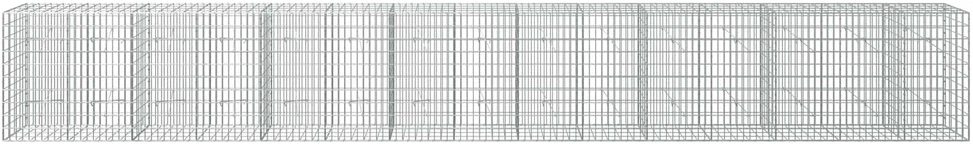 Gabionas su 5 mm Viela ir 5x10 cm Tinkleliu 750x20x100 cm