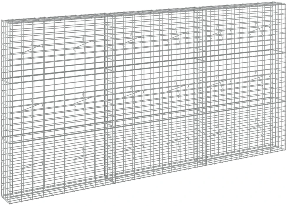 Gabionas su 5 mm Viela ir 5x10 cm Tinkleliu 300x20x150 cm