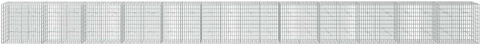 Gabionas su 5 mm Viela ir 5x10 cm Tinkleliu 1200x20x100 cm