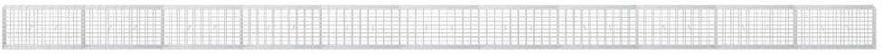 Gabionas su 5 mm Viela ir 5x10 cm Tinkleliu 1100x30x50 cm