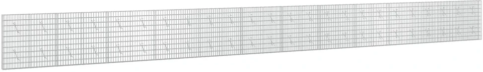Gabionas su 5 mm Viela ir 5x10 cm Tinkleliu 1200x10x100 cm